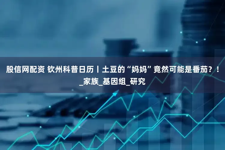 股信网配资 钦州科普日历丨土豆的“妈妈”竟然可能是番茄？！_家族_基因组_研究